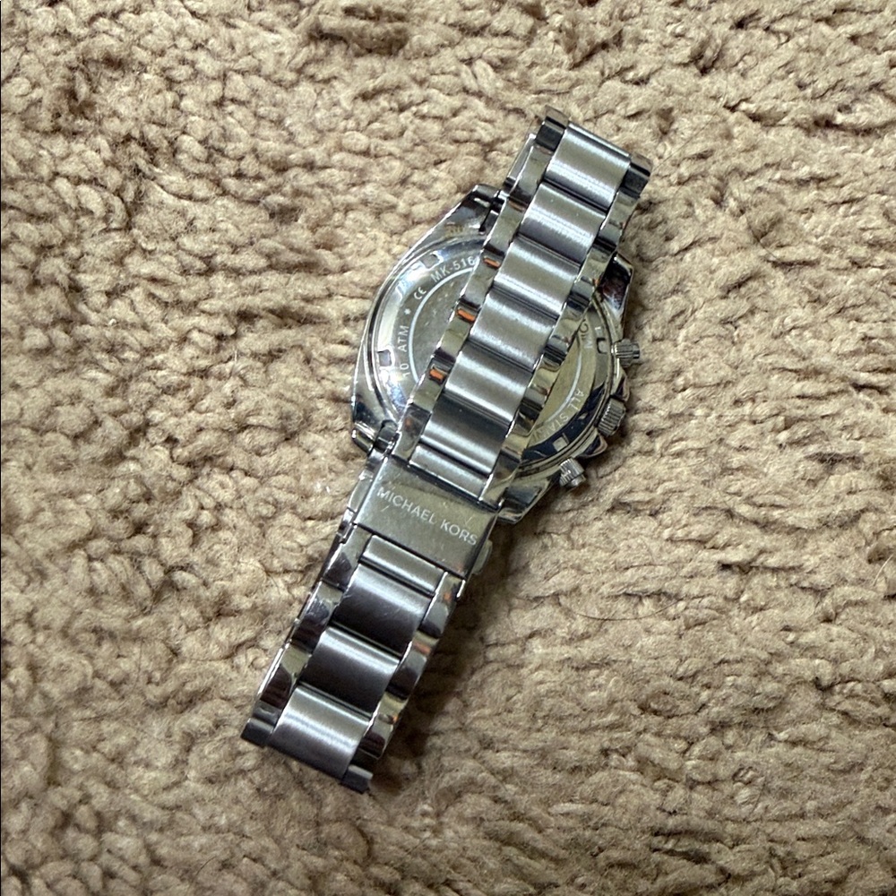 Michael Kors Silver-Tone Crystal Watch - Picture 4 of 5